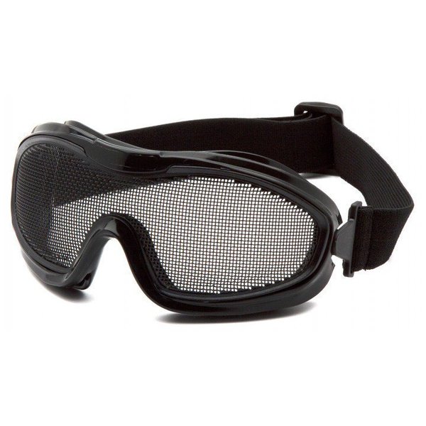 Pyramex - Wire Mesh Goggle - Black goggle with single wire mesh lens G9WMG
